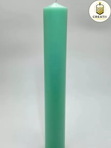 Lumânare Turnată Simplă Verde Baby