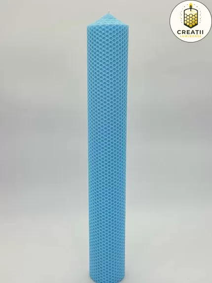 Lumânare din ceară naturală BLUE BABY