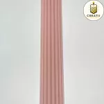 Lumânare Turnată Conic Striat Nude