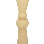 Lumânare Turnată Striate Clepsidră Ivory