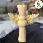 Lumânare Clepsidră Angel Ivory