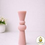 Lumânare Turnată Striate Clepsidră Nude