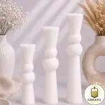 Lumânare Clepsidră Ceară de Soia Albă